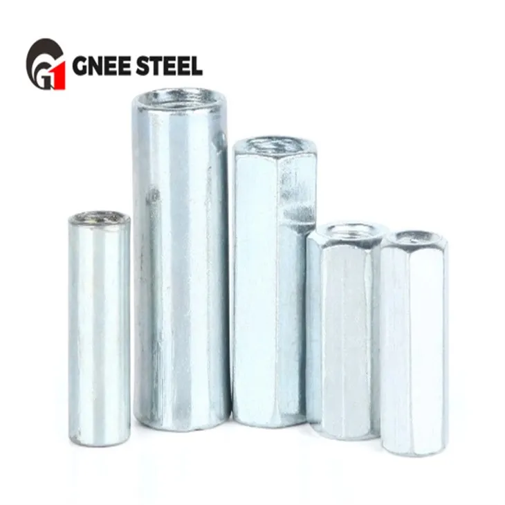 Galvanoidut pitkät kuusiokolomutterit